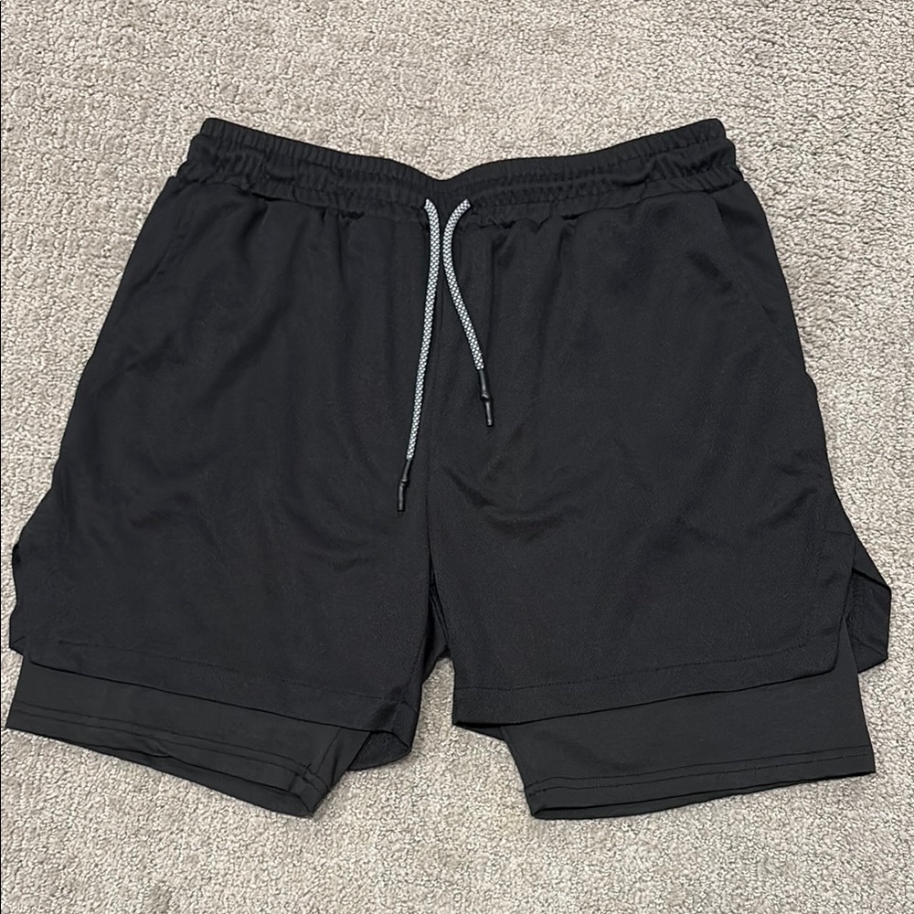 Men's Black Athletic Shorts